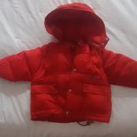 PIUMINO BIMBO  NEONATO 18 MESI TAGLIA 86 ROSSO