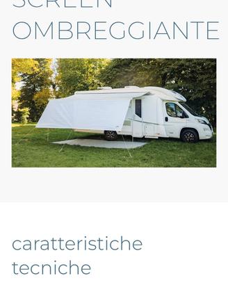 Parasole privacy per tendalino Camper e roulotte 