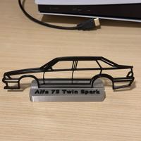 modellino Alfa 75 stampato in 3D