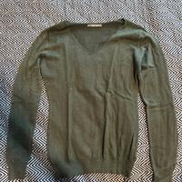 Maglioncino verde glitterato