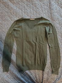 Maglioncino verde glitterato