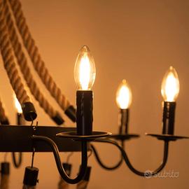 6 pezzi lampadine LED vintage candela E14