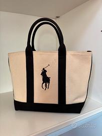 Borsa tela donna RALPH LAUREN , originale