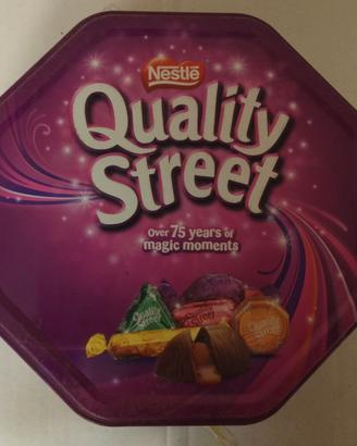 Scatola latta Ottagonale Quality Street grande