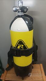 Bombola Cressi Sub 10 litri con imbragatura