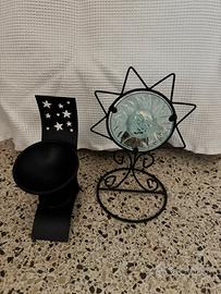 Due portacandele da tavolo