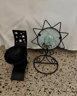 Due portacandele da tavolo