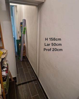 scarpiera con specchio