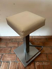 Sgabelli ecopelle bianco