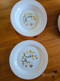 Servizio piatti Arcopal France vintage decorati