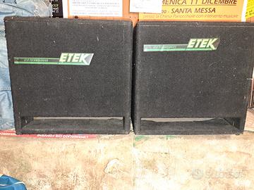 coppia subwoofer Etek
