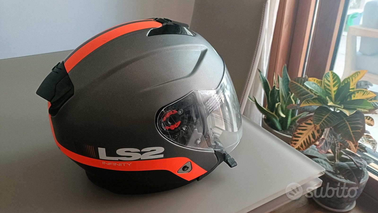 LS2 CASCO JET OF INFINITY SMART MATT TITANIUM ORANGE