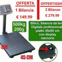 Bilancia bascula bilico elettronica Lcd 500KG