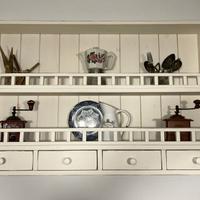 Piattaia in legno massello - shabby