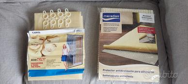 Sottotappeto antiscivolo e zanzariera a tenda