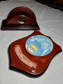 LOTTO  DIA CREST IN CERAMICA E PORTALETTERE
