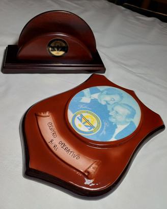 LOTTO  DIA CREST IN CERAMICA E PORTALETTERE