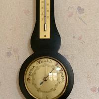 Stazione meteo Lufft vintage - Legno e ottone