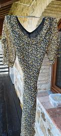 vestito midi a fiorellini 
