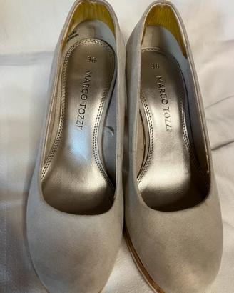 Scarpa decoltè beige donna n 36