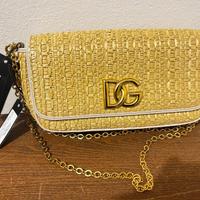 Borsa dolce & gabbana  spalla crochet  rafia nuova