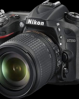Nikon d7200 con obiettivo
