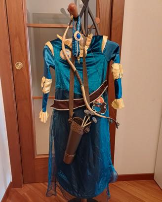 Vestito Merida Ribelle Disney Store con accessori