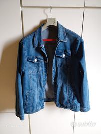 Giacca jeans uomo elasticizzata taglia L