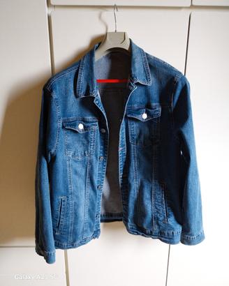 Giacca jeans uomo elasticizzata taglia L
