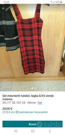set vestitini natalizi taglia S    /XS 