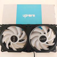 UpHere 12CM ventola doppia per case o radiatore