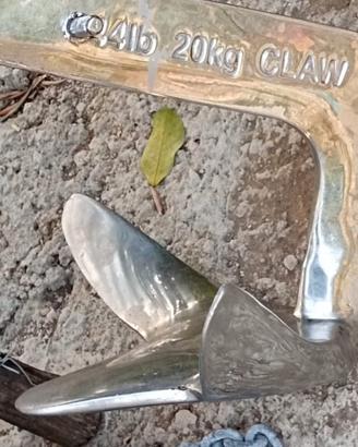 Ancora acciaio inox 20kg con catena da 60 metri zi