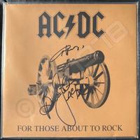 AC DC - For Those About To Rock - LP Signed