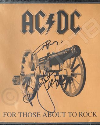 AC DC - For Those About To Rock - LP Signed