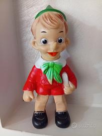 Pupazzo in gomma vintage Pinocchio 