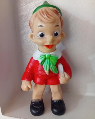 Pupazzo in gomma vintage Pinocchio 