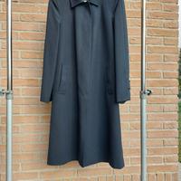 Cappotto lungo blu scuro