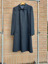 Cappotto lungo blu scuro