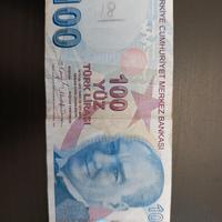 Banconota da 100 lire turche 