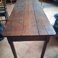 tavolo legno massello 185x70x78 h