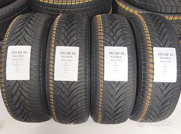4 GOMME 195 60 16 KLEBER INVERNALE RIF.RT017