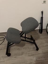 Sedia Ergonomica con Poggia Ginocchia + ruote