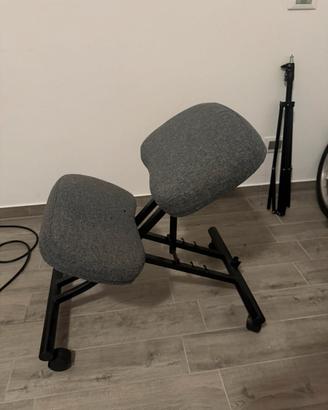 Sedia Ergonomica con Poggia Ginocchia + ruote