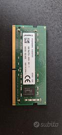 Memoria RAM Kingston 8GB DDR4 SO-DIMM
