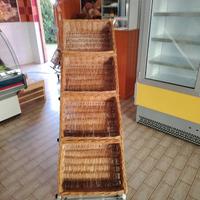 Ceste portapane con struttura in acciao
