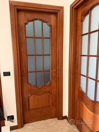 Set 5 porte interne con vetro decorato solo blocco