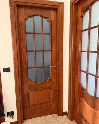 Set 5 porte interne con vetro decorato solo blocco
