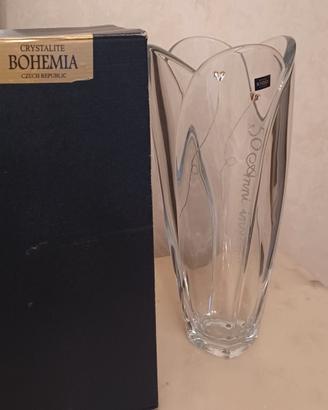 Vaso crystalite bohemia  50 anniversario
