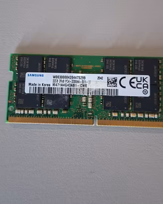 RAM Samsung 32GB DDR4 3200MHz SODIMM