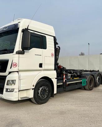 MAN MAN TGX 26.480 SCARRABILE CON GRU DIETRO CAB